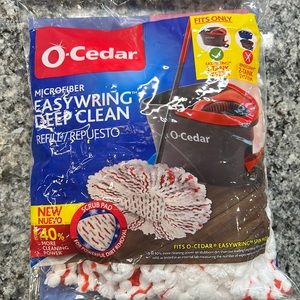 O-Cedar microfiber easy wrong deep clean refill NWT
